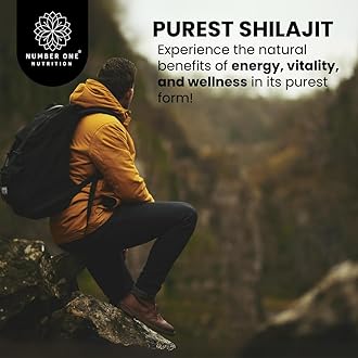 Pure Himalayan Shilajit Supplement for Men and Women, [40,000MG, Max Strength] Contains 50% Fulvic Acid with Over 85 Trace Minerals to Support Energy, Brain and Immunity, 120 Veg Caps