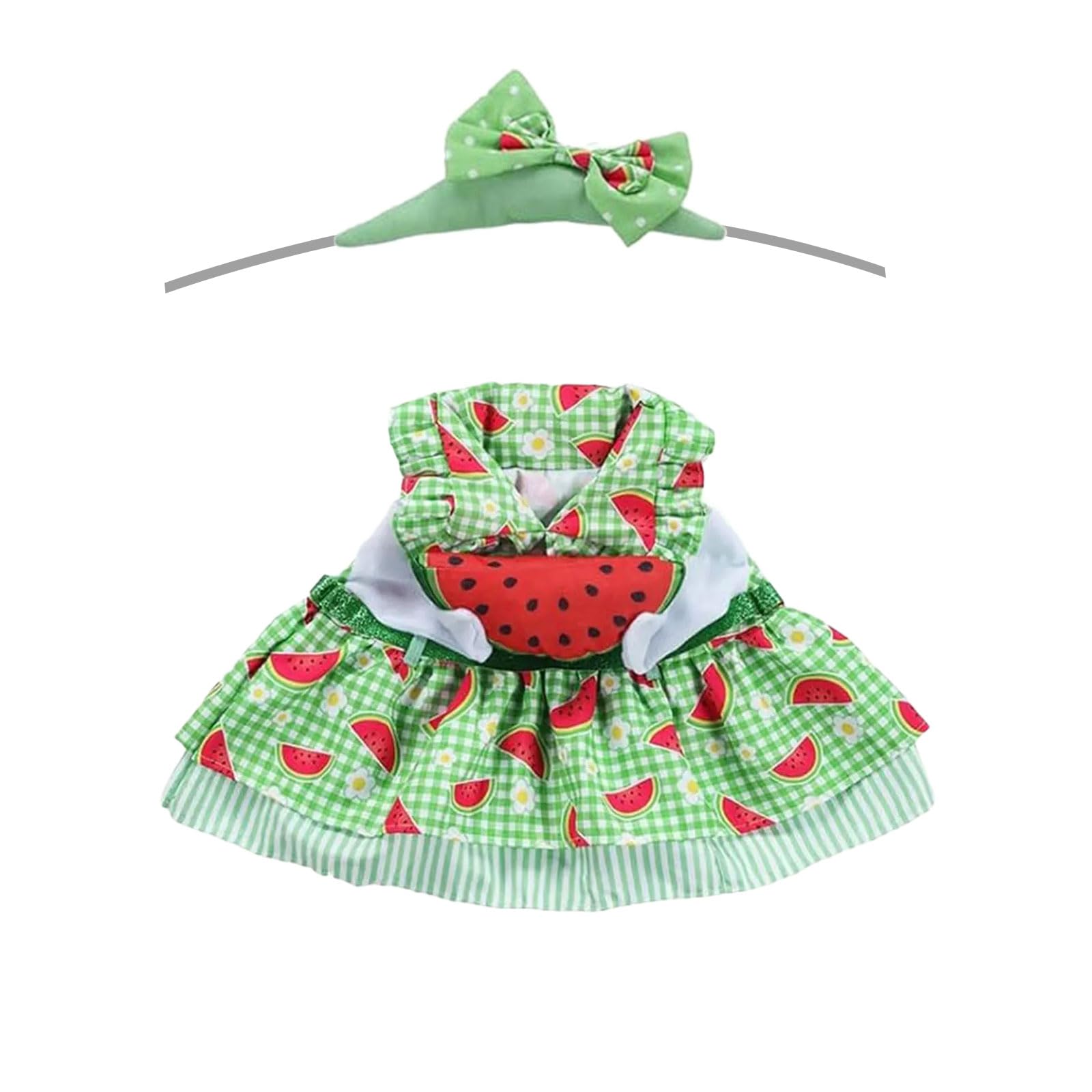 ZEPFJHE Porch Geese Outfits Lovely Watermelon Geese Costume with Bright Color for Garden Statue Decoration Outdoor Party Fun Waterfowl Outfit for Statue