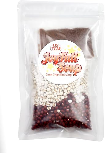 USTCM JoyFull Soup Jobs - Mezcla de sopa dulce de lágrimas y frijoles rojos & # 8217 & # x27 Sopa dulce hecha fácil 1 2 porciones 4.23 oz