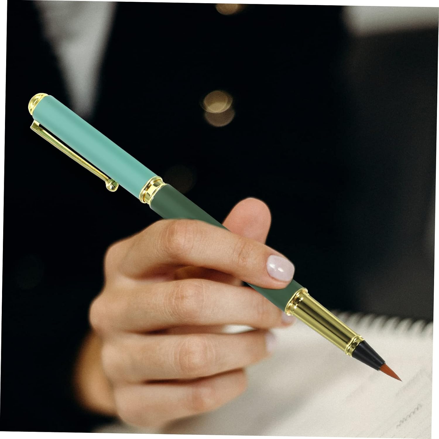 5 Sets Fountain Pen Brush Pocket Brush Pen Brush Pen with Ink Refillable Ink Pen Calligraphy Brush Pen Smooth Writing Brush Pens Chinese Calligraphy Brush Sketching Pen Plastic