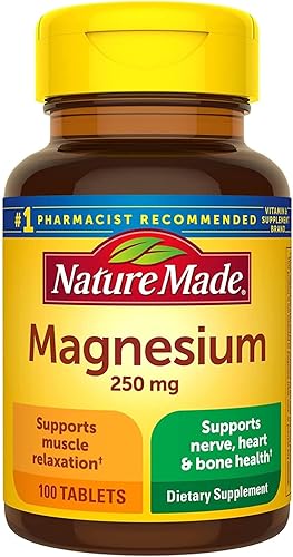 Vista 22 de Nature Made Magnesio 250 mg, 100 tabletas (paquete de 6)