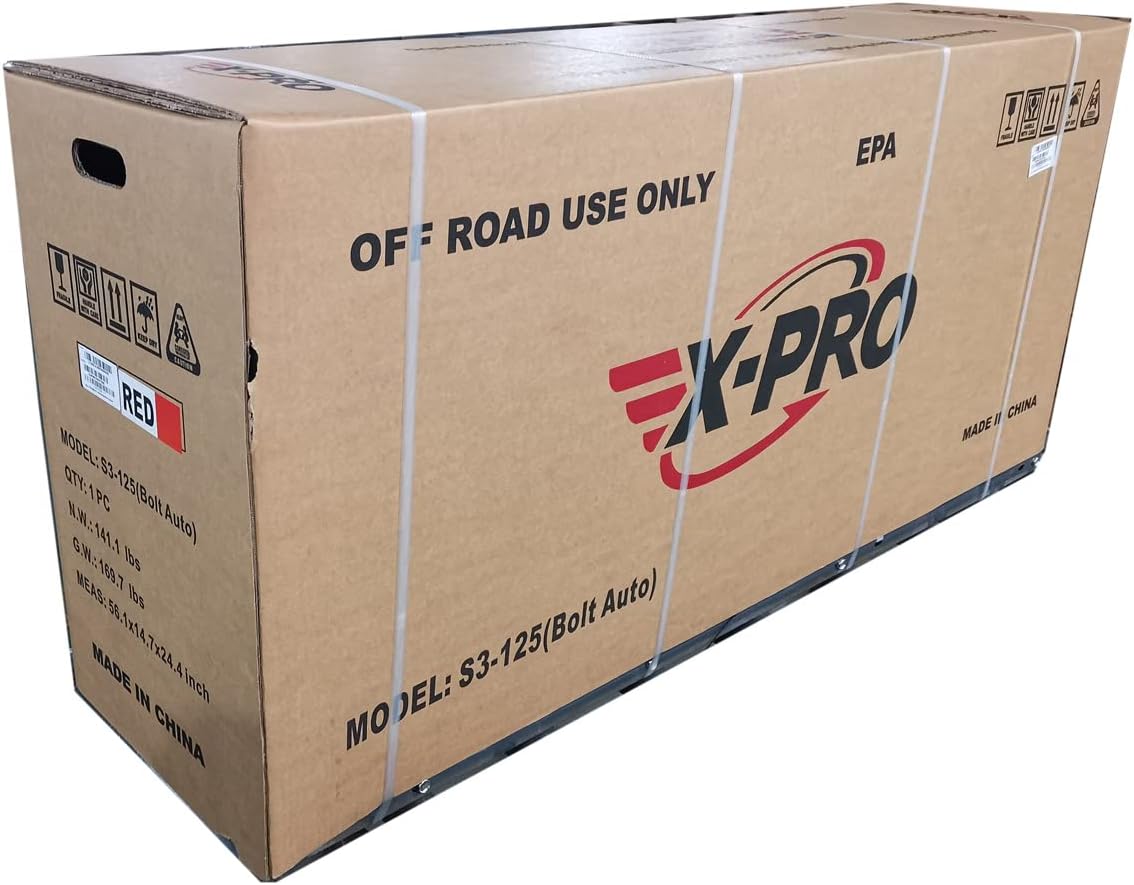 X-PRO Bolt 125 Dirt Bike with Automatic Transmission, Electric Start, Big 14"/12" Tires! (Blue)