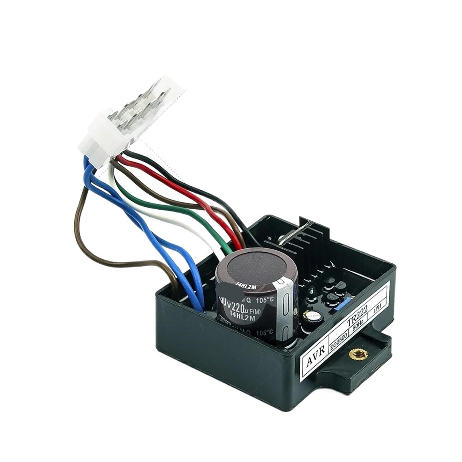 TR222 EG2500 AVR Automatischer Spannungsregler, Stabilisator, Platine, einphasig, 50 Hz, 8 Drähte, 1 Stück