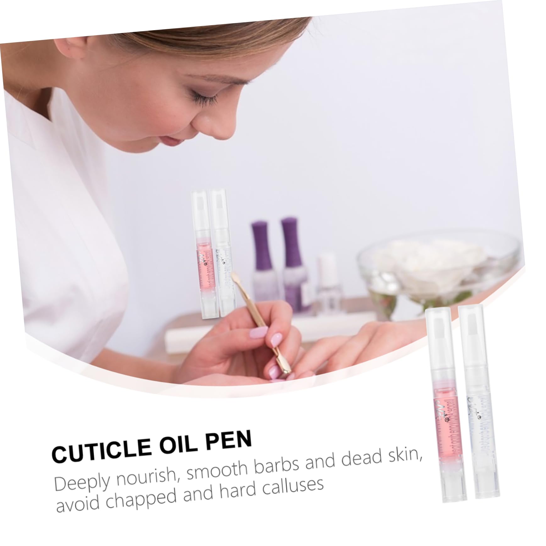 2 Series Aceite Cutículas Nutritivo Bolígrafo Y Manicura Revitalizador De Cutículas Hidratación Y Cuidado 8 Piezas X 2