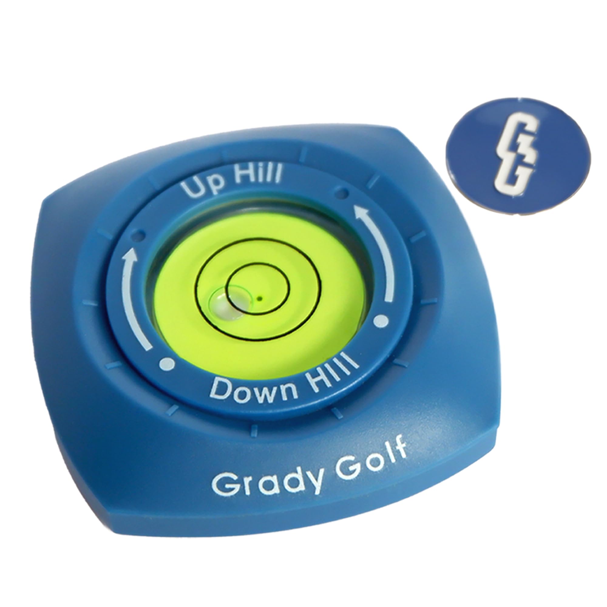 Golf Green Reader and Magnetic Golf Ball Marker with Level - Golf Training aid with Ball Marker Level to Improve Your Golf Practice. Putting Trainer