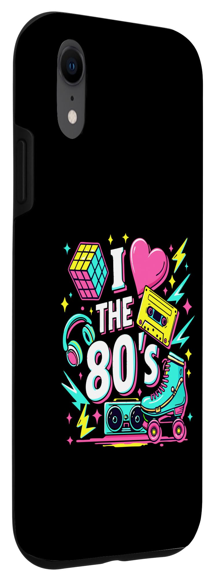 iPhone XR Vintage 80s Party Outfit Men Women Eighties I Love The 80s Case - Image 3