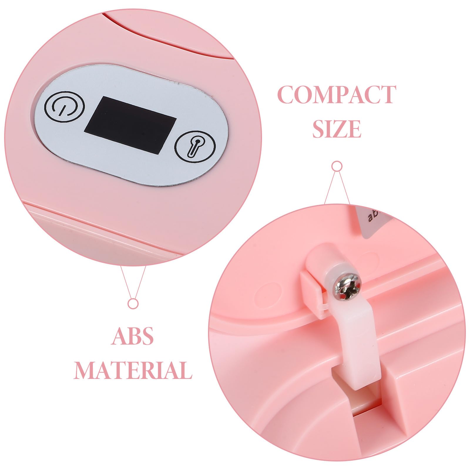 Calentador de Toallitas Ajuste de Temperatura y Ahorro de Energía para Bebés Estuche de Abs en Color Rosa para Uso Doméstico