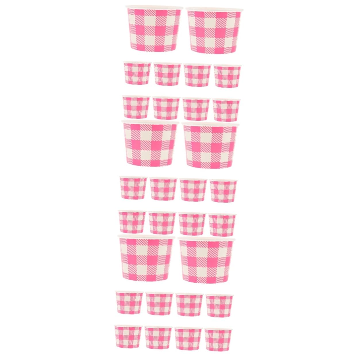 TOPBATHY 3 Set Coppa Gelato Contenitore Per Dolci Tazza Da Dessert Gelato Coppa Di Palline Di Gelato Tazze Di Budino Da Dessert Per Negozio Carta Rosa 10 Pezzi * 3