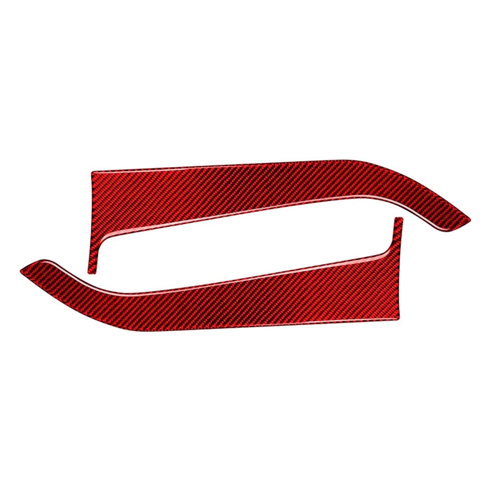 THXZINGLWG Compatible for Mustang GT 2015-2021 Car Accessories Carbon Fiber Interior Car Front Door Panel Trim Stickers Decals Decoration Cover(TYPE1)