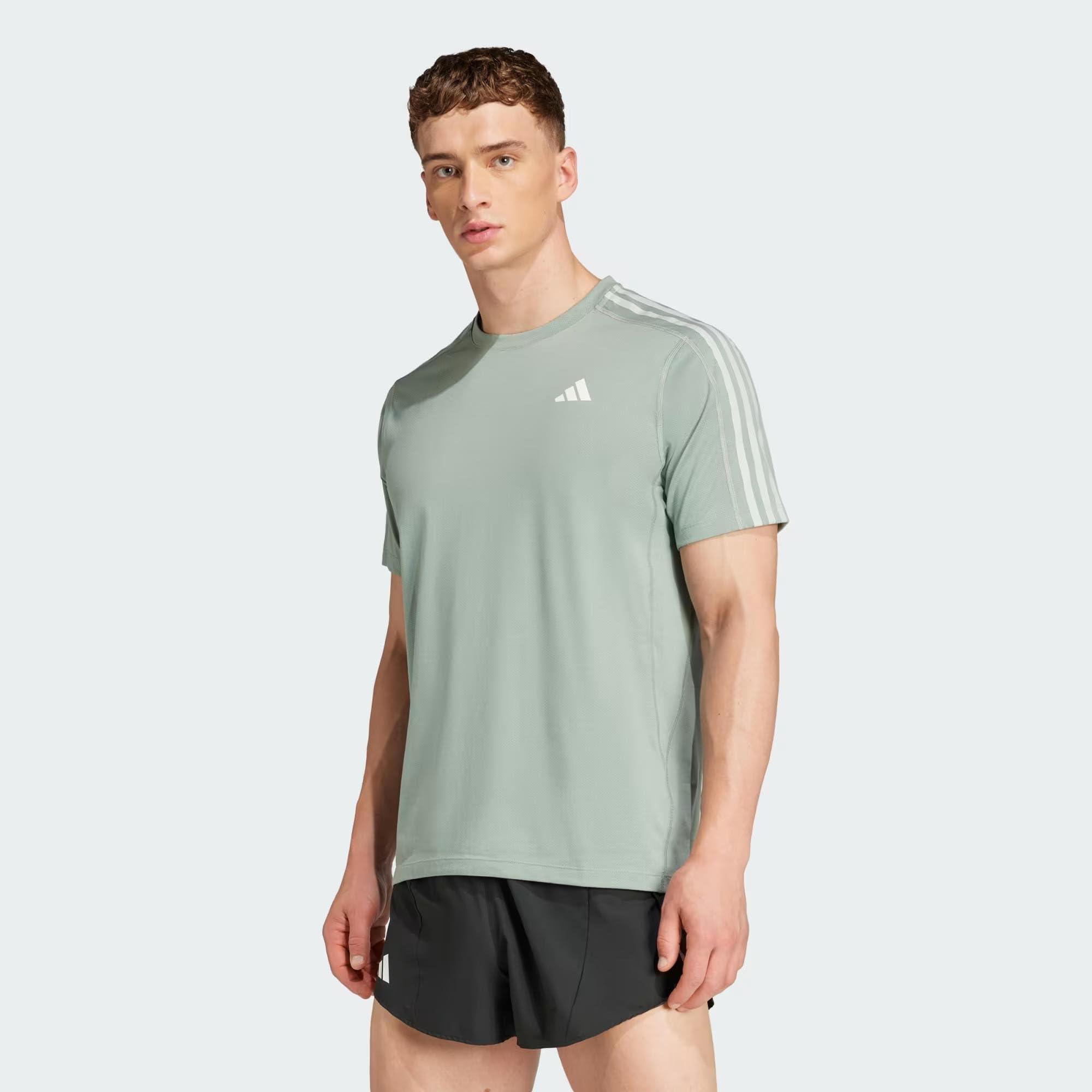 Own The Run 3-Stripes Erkek Tişört