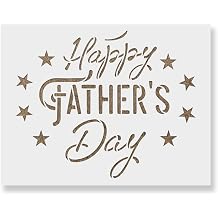 Stencil Revolution Happy Fathers Day Stencil - Holiday, Dad, Gift Stencil