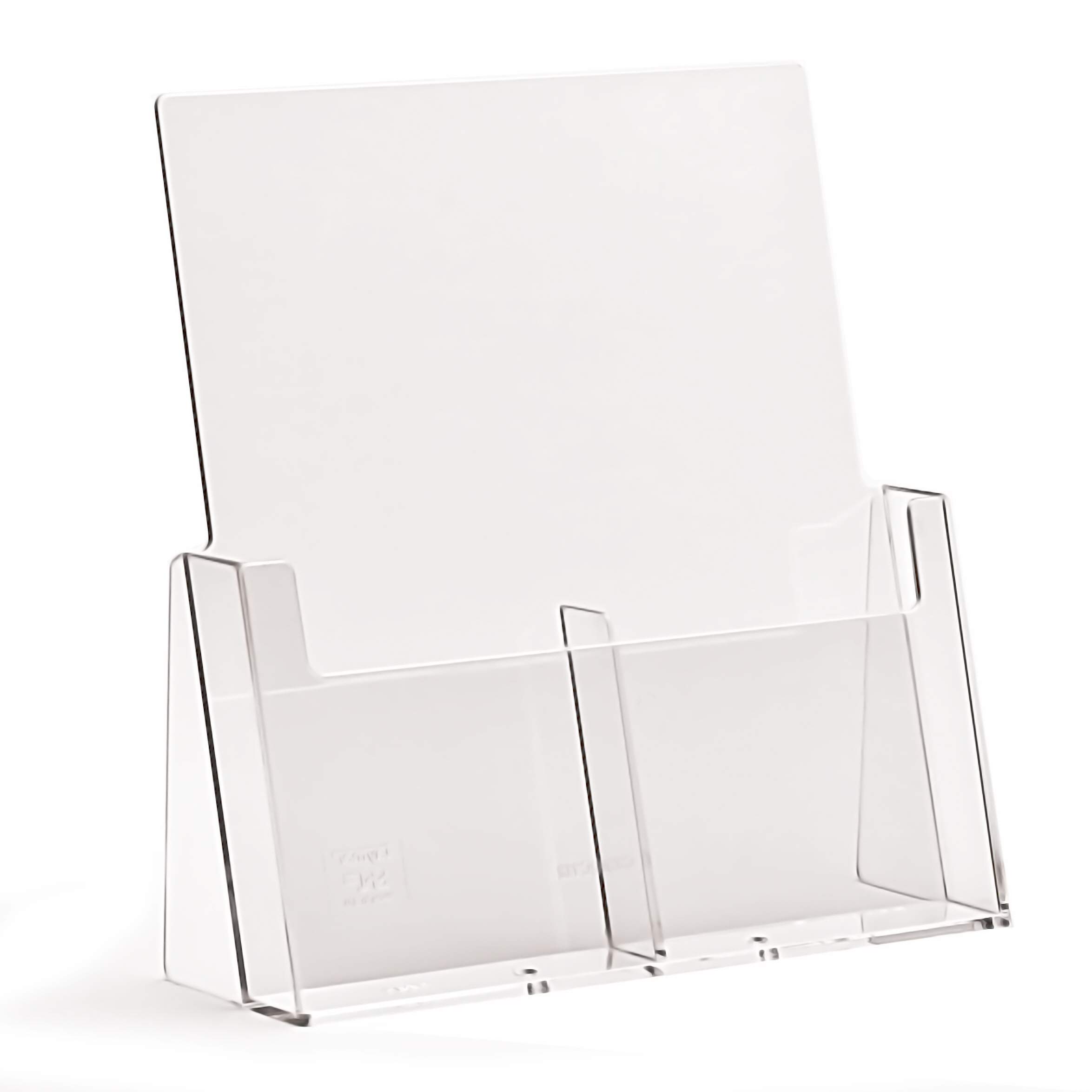 taymar Brochure Stand in DIN Long Portrait Format, Table Brochure Stand