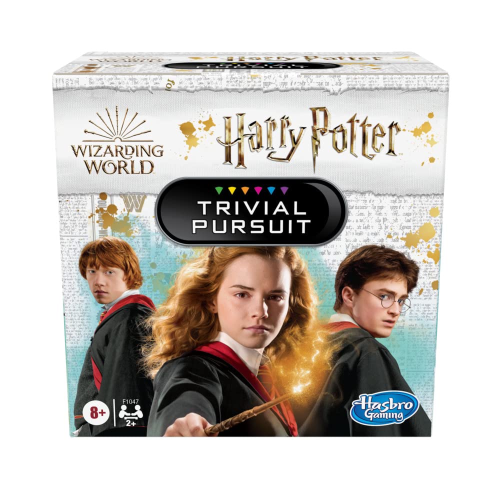 Hasbro Gaming, Trivial Pursuit Harry Potter, Gioco da Tavolo con 600 Domande per 2 o Più Giocatori, Giochi di Halloween, Per Bambini e Bambine dagli 8 Anni in Su, Multiplayer Compatto