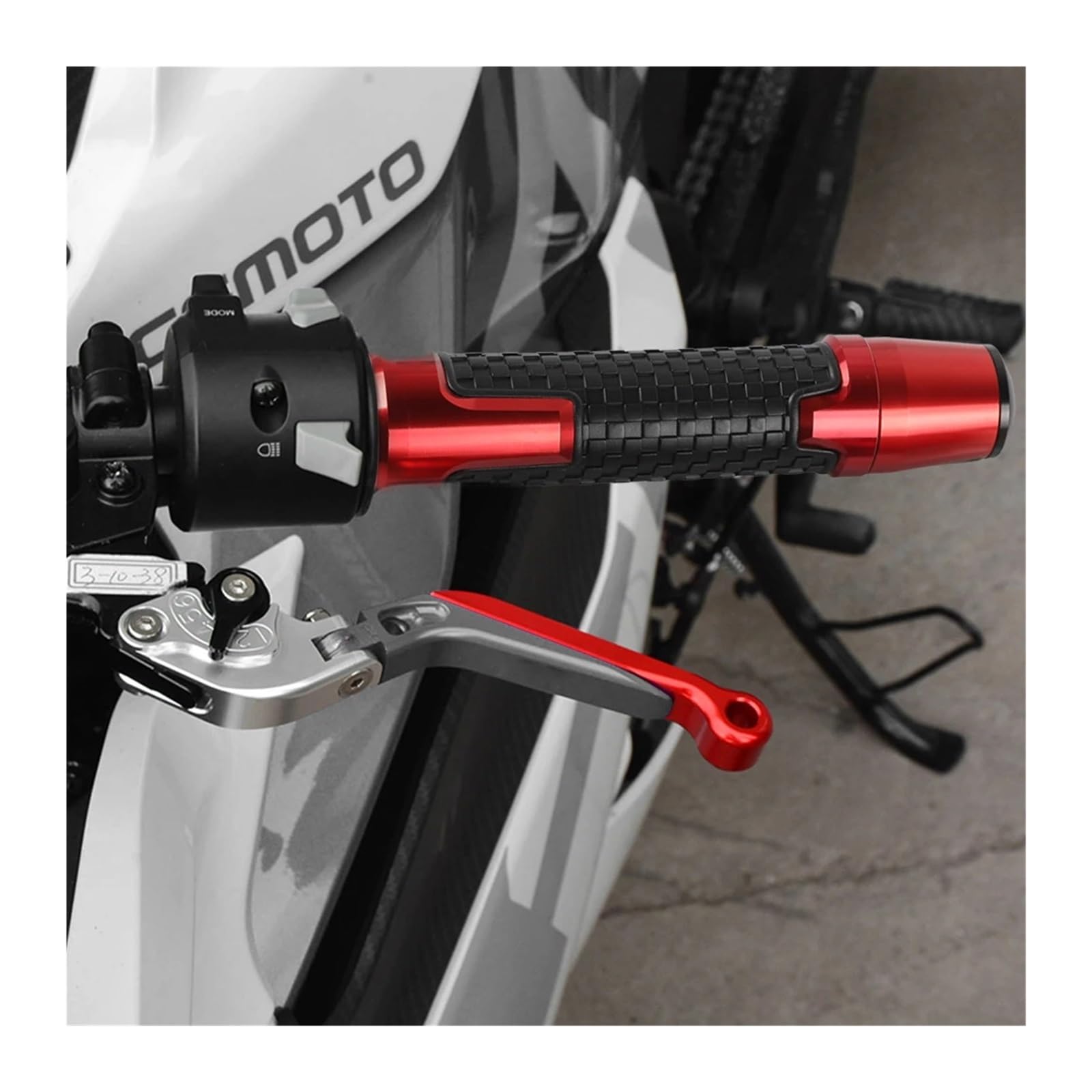 Motorrad Griffe FÜR YA&MAHA R125 YZF-R125 YZFR125 2014-2016 2017 2018 Lenker-Handgriff, Lenkerendkappe, 7/8 Zoll, 22 Mm, CNC-Motorradzubehör(14)