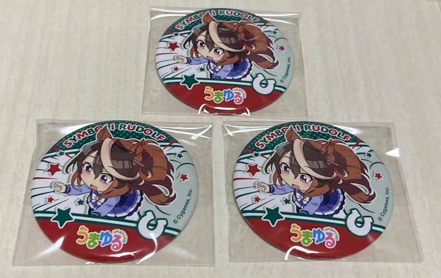 Amazon | ウマ娘 うまゆる 缶バッジ シンボリルドルフ LFIHH | バッジ