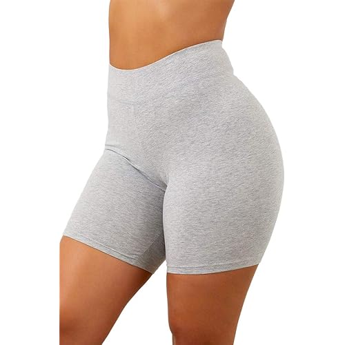 Aurgelmir Women's Workout Shorts High Waist Booty Gym Yoga Pants Butt Lifting Sports Leggings Basic Biker Shorts