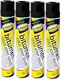 Prosolve Bitumen Cold Joint Seal Spray Tarmac Roof Gutter Repair Pot Hole Sealer - 4 Pack