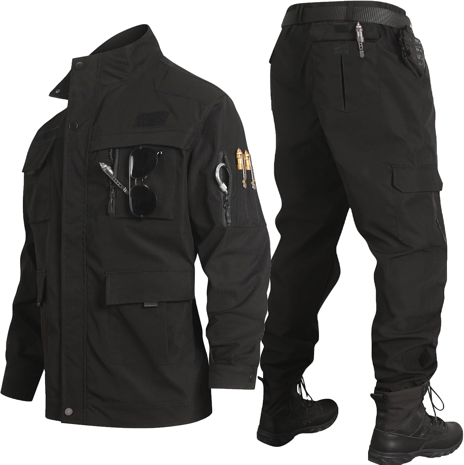 Men's Military Uniforms Lightweight Jacket and Pant Set BDU Tactical Suit Hunting Hiking Airsoft Gear Spring Fall