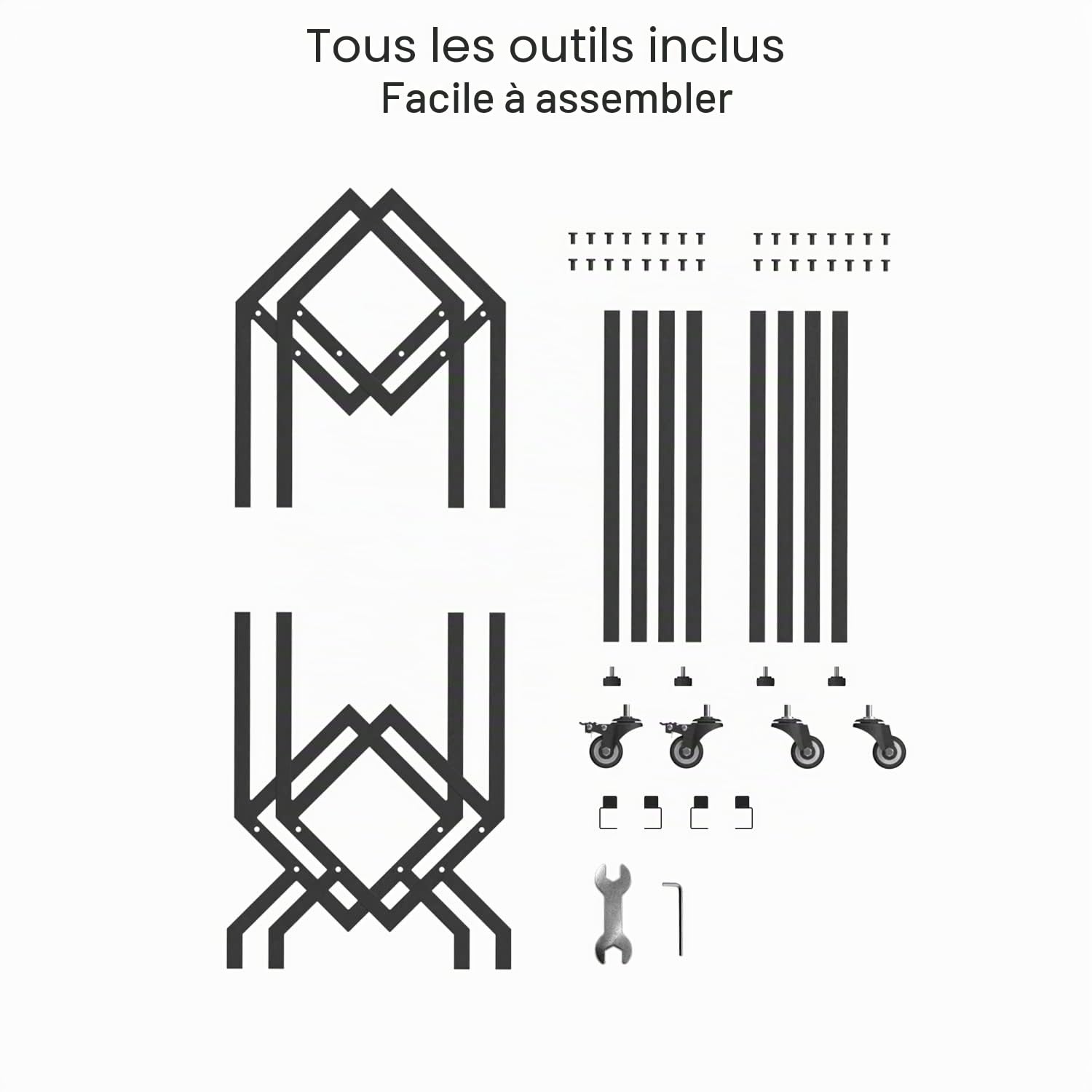VEDECASA Support de rangement pour disques vinyles DJ avec roulettes - Support d'affichage LP mobile facile à déplacer - Rangement pour albums, livres, magazines et fichiers de bureau