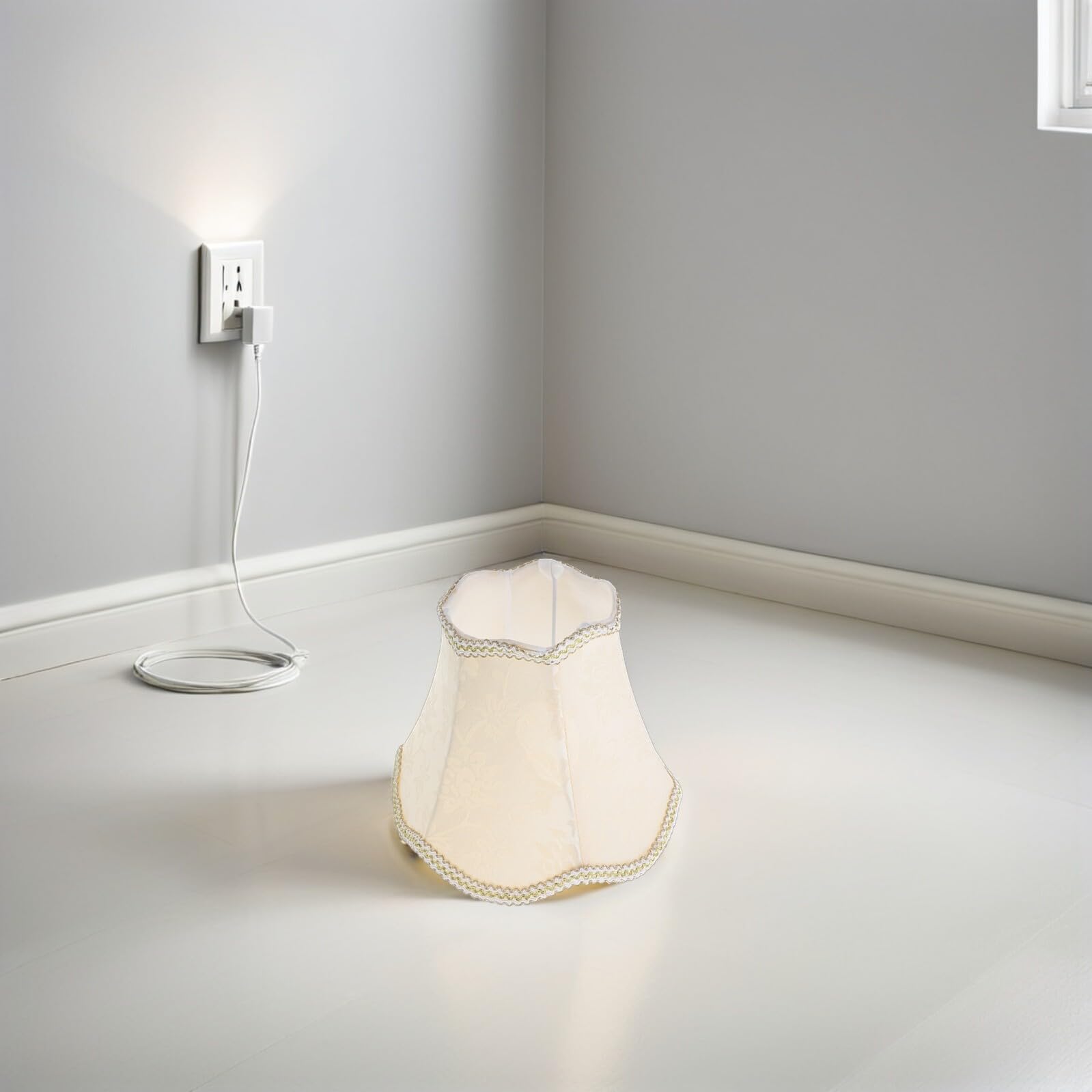 Homoyoyo Paralume Europeo a Campana Piccolo 25 CM per Lampada da Parete e da Tavolo E27 Paralume di Ricambio per Lampada Vintage per Soggiorno e Camera da Letto