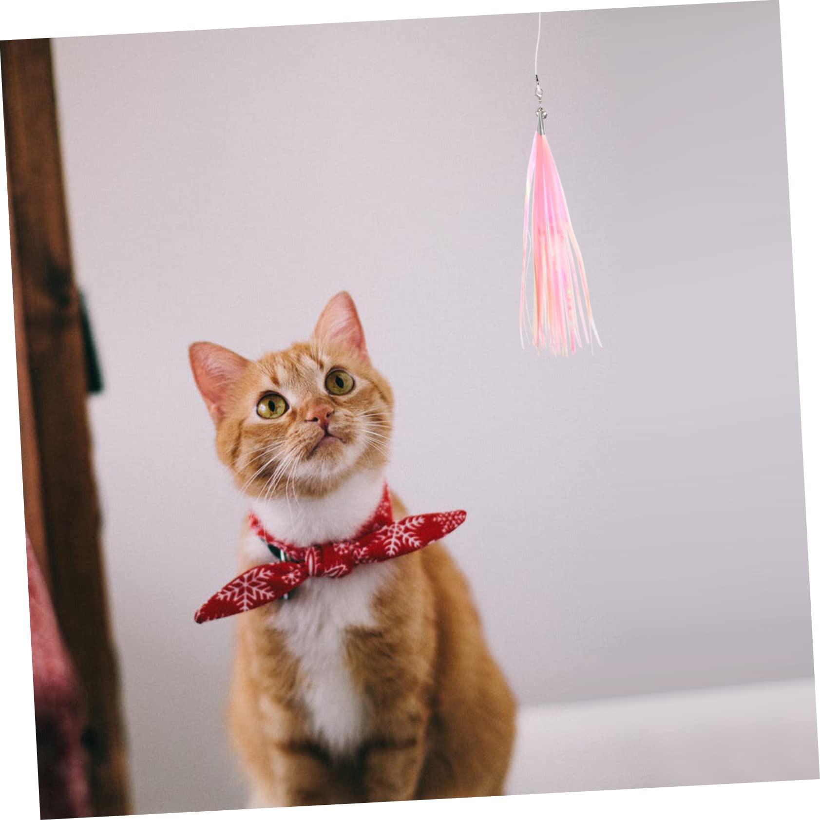 Jouets pour Chats, Jouet interactif for Chat - Remplace Les Pompons des clochettes Accessoires for Chatons Fournitures for Animaux(27CMx3pcs)