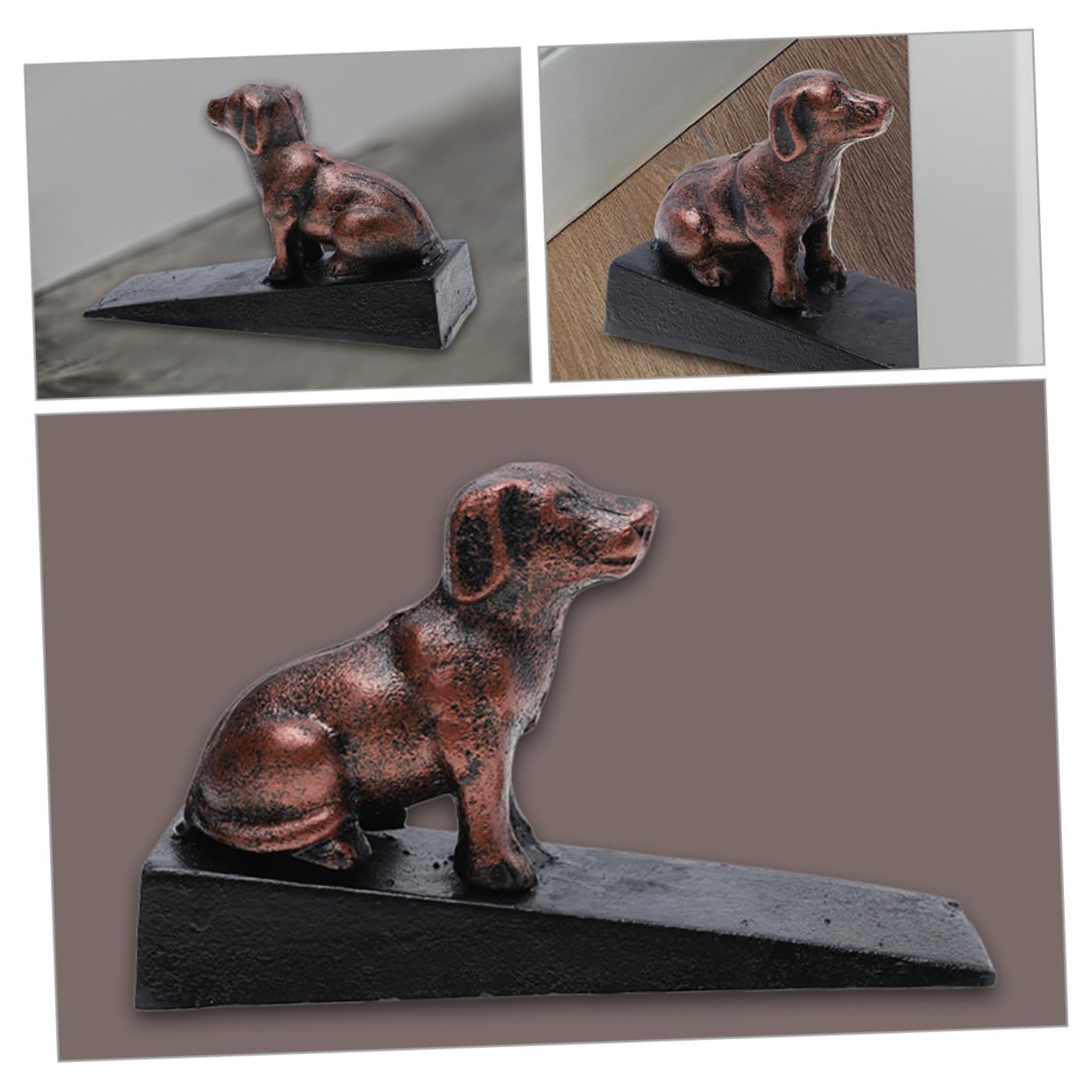 Gusseiserner Hund Türstopper für Boden, Dekoration