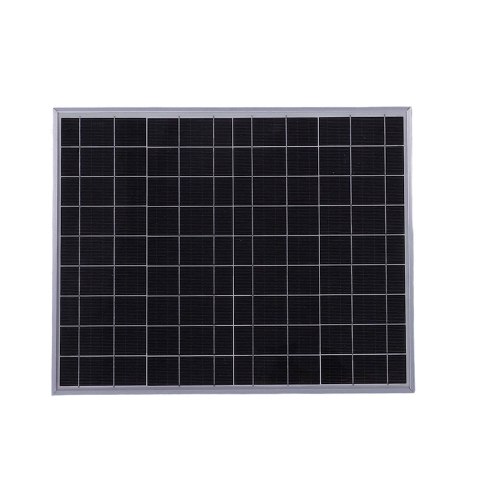 Generic Kit Pannello Solare Caricabatteria Solare Al Silicio Monocristallino con Controller Telaio in Lega di Alluminio da 30 W Doppia Uscita CC USB Tipo C per Telefoni da Campeggio all'aperto