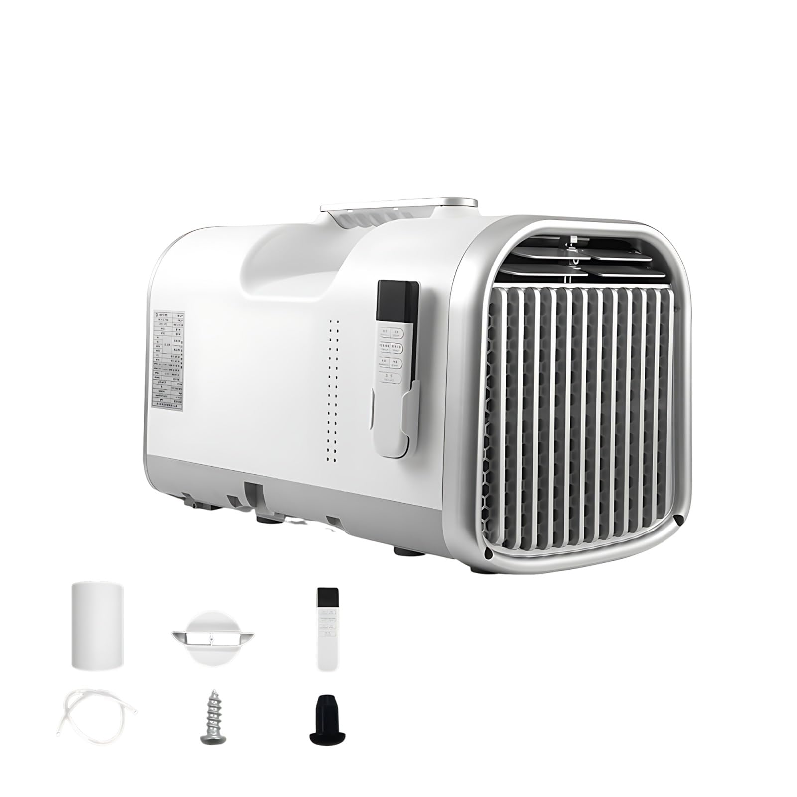 Xenmekrx One Color 5100 Btu Portable Air Conditioner For Camping, 4-In-1 Tent Ac Unit With Real Compressor Cooling, Offline Voice Command Mobile Spot Cooler For Rv, Van