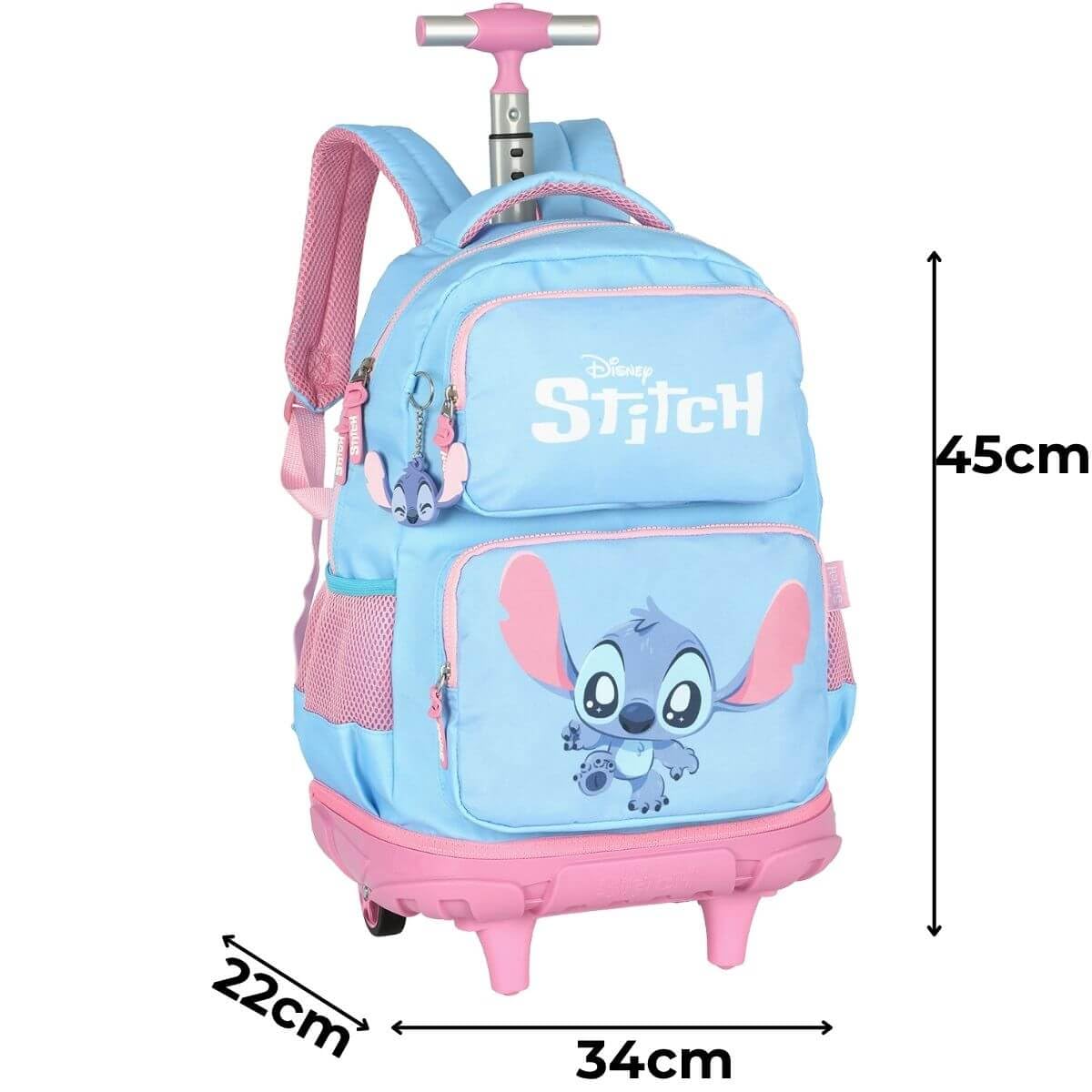 Mochila Infantil Rodinhas Stitch com Lancheira e Estojo 100 Pens Azul em promoção! Veja a oferta e mais achadinhos de Mochilas escolares 4 Hoje é o melhor dia para comprar Mochila Infantil Rodinhas Stitch com Lancheira e Estojo 100 Pens Azul com aquele preço maroto! Promoção! Aproveite a oferta! 4
