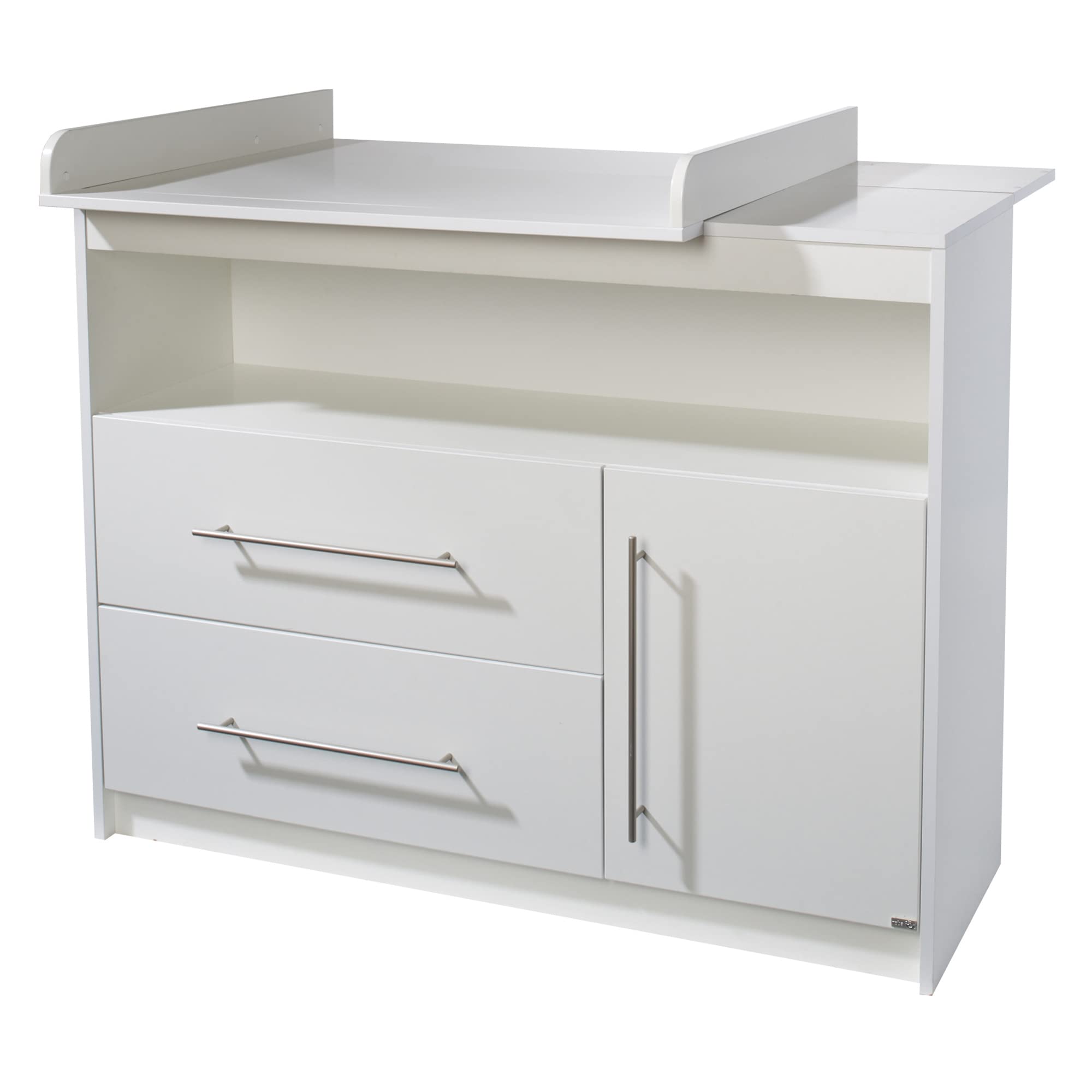 roba Babymöbel Maren - Lot de 2 pièces - Lit d'enfant 70 x 140 cm transformable + commode à langer - Blanc