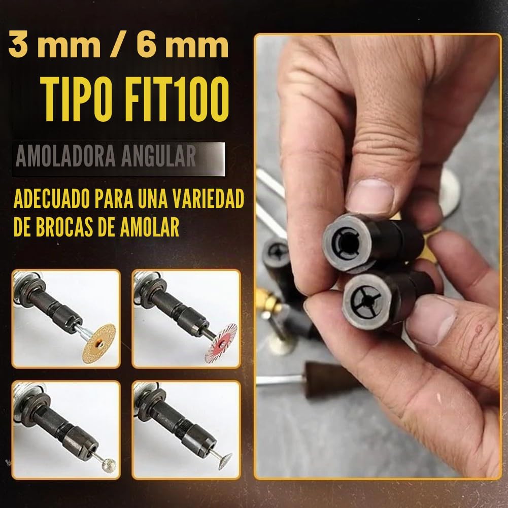Accesorios para amoladora angular, 2 adaptadores modificados para convertir a amoladoras rectas M10 Compatibilidad