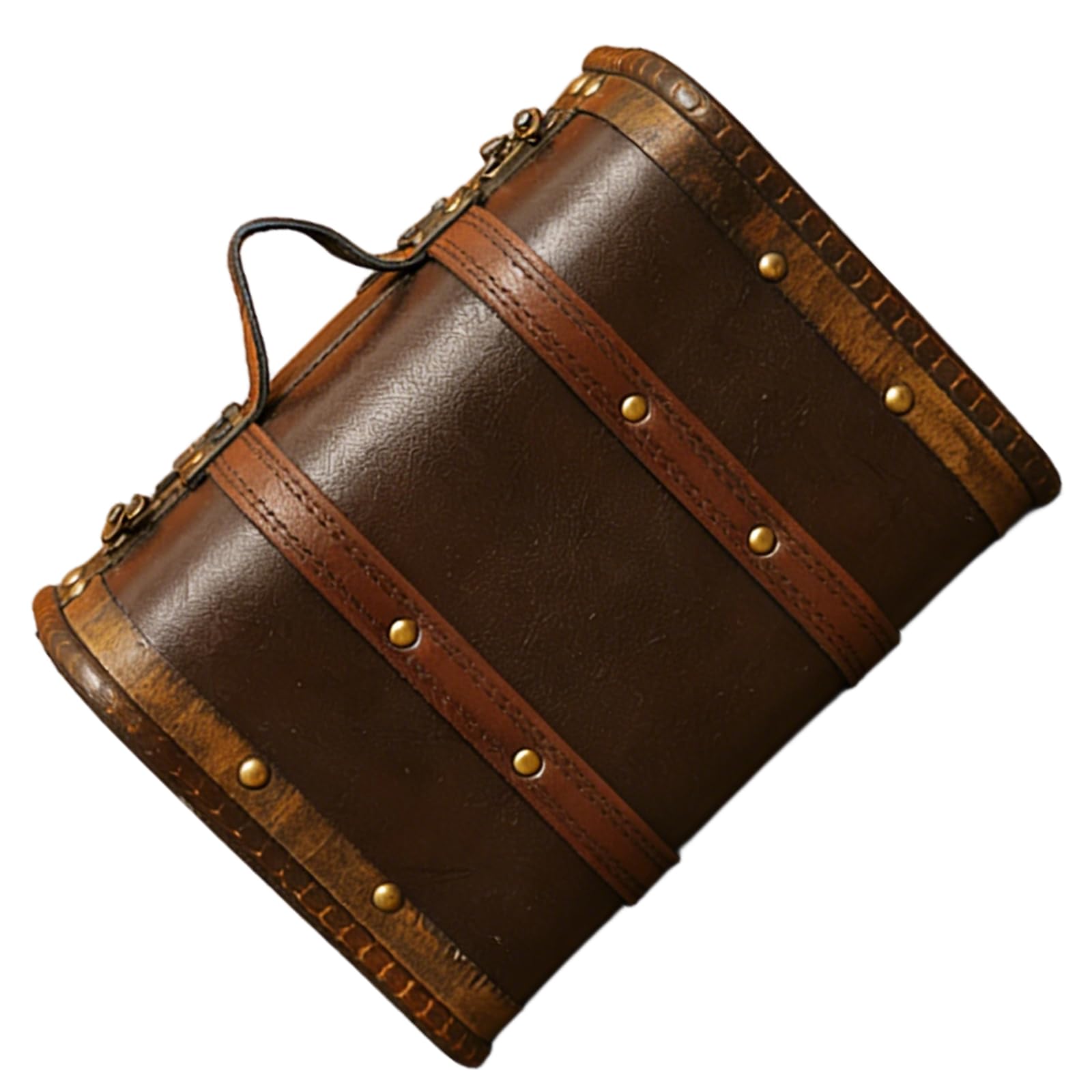 Coffre de rangement bois vintage portable pour organiser vos souvenirs