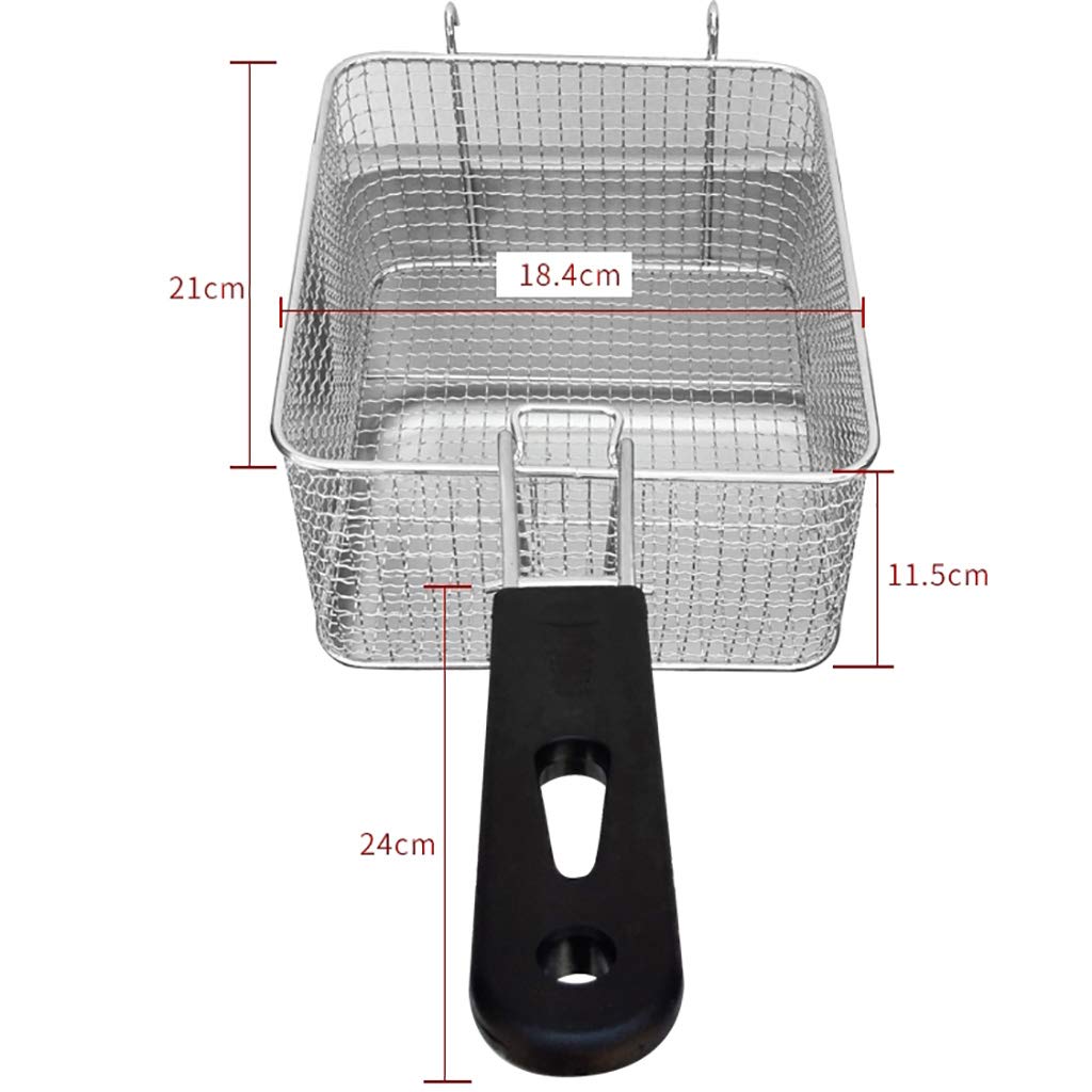 Friggitrice a Gas da 22 Litri in Acciaio Inox, Doppia Vasca, 2 cestelli, Regolazione Manuale della Temperatura, per Attrezzature da Cucina Commerciali, ristoranti e Case