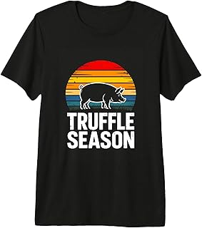 Truffle Season Truffle Hunting Pig Retro Sunset Premium Tri-Blend T-Shirt