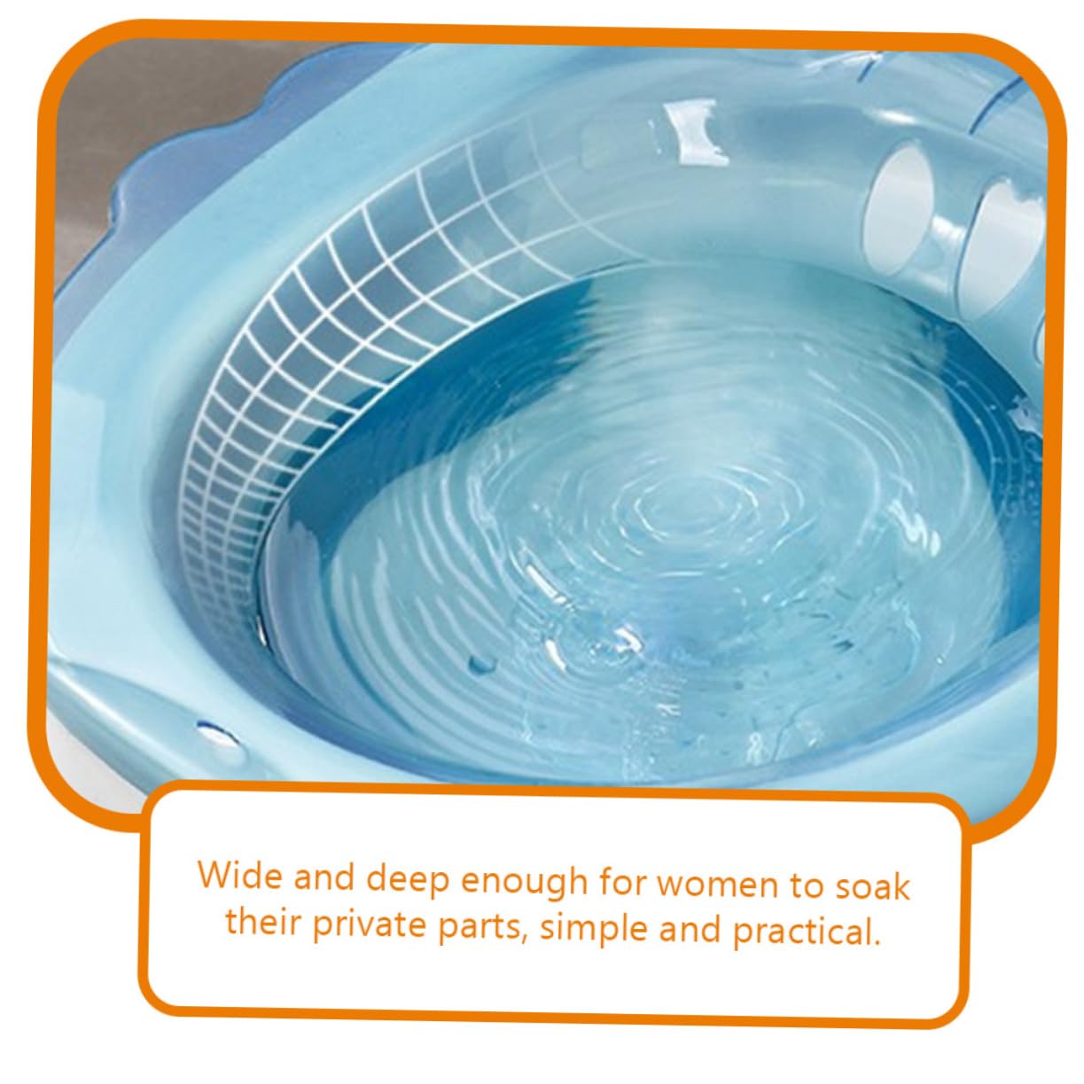 Healeved Sitz Bath for Postpartum Care Relief Large Basin Bath for Toilet Seat for Women