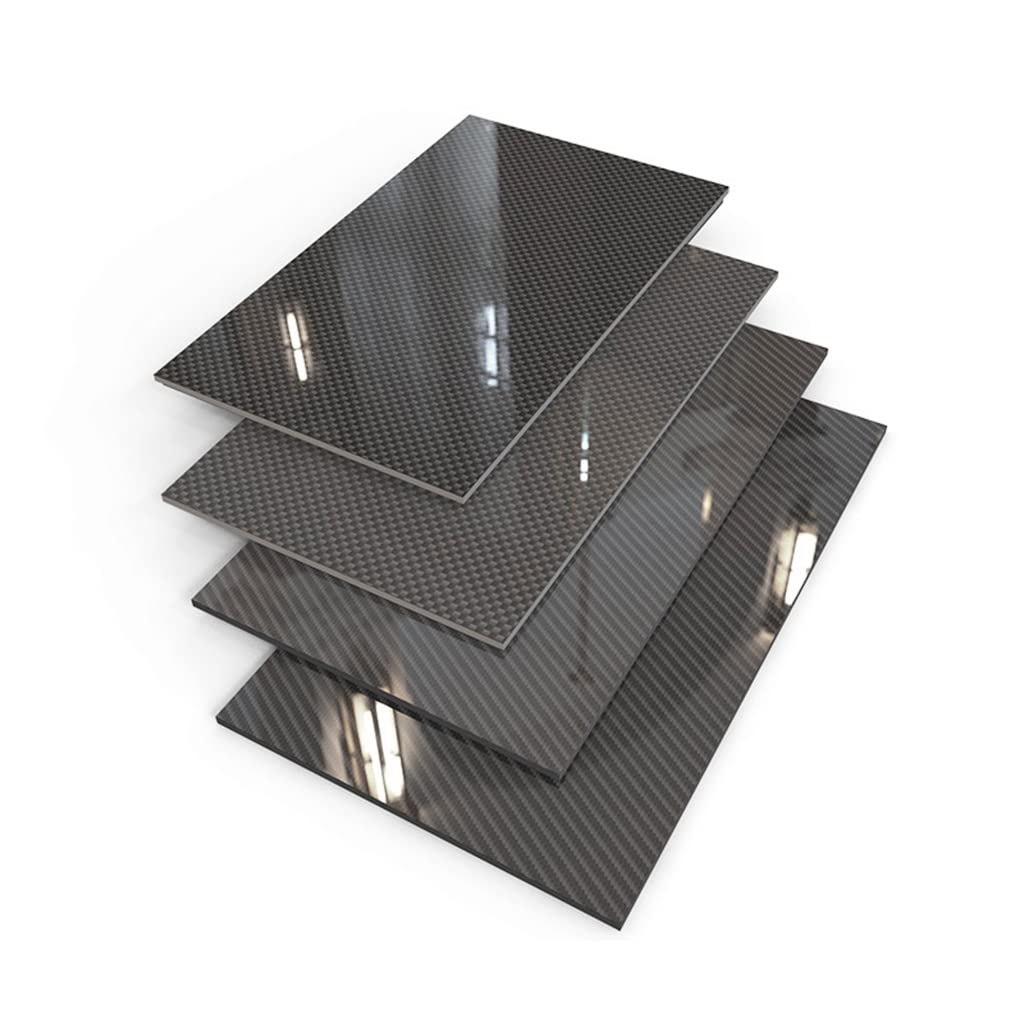 1 pz 240x240mm 3K, spessore 0,5-6mm piastra in fibra di carbonio forgiata ad alta temperatura(0.5mm Plian Matte)