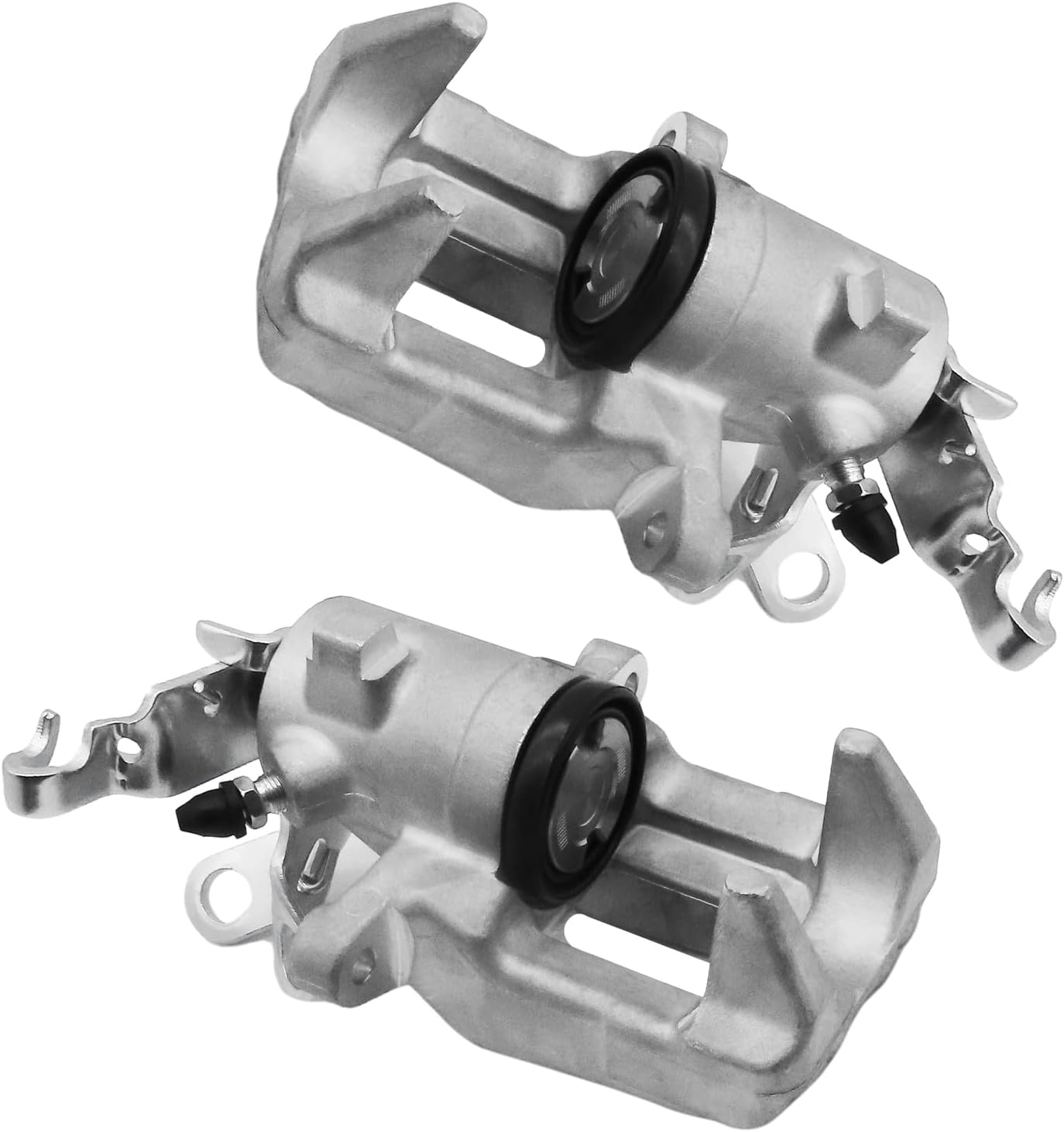Rear Disc Brake Caliper Assembly Compatible with 2012-2018 VW Jetta, 2011 VW Golf, 2010-2013 Audi A3|Brake Calipers for 19-B6650 & 19-B6651|Set of 2 Rear Brake Caliper Driver and Passenger Side