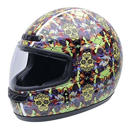 NZI Kask motocyklowy, fraktalna czaszka, 58-59 : Amazon.pl
