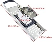 Vista 2 de Spaetzle Maker - Máquina de bolas de masa hervida de fideos de acero inoxidable de alta calidad con mango de agarre cómodo, apto para lavavajillas