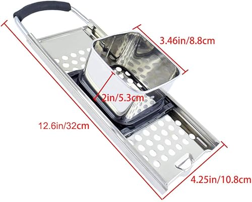 Miniatura 2 de NACTECH Spaetzle Maker - Máquina de bolas de masa hervida de fideos de acero inoxidable de alta calidad con mango de agarre cómodo, apto para