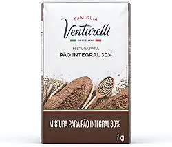 Mistura Pronta Para Pão Integral de 1Kg, Famgilia Venturelli.