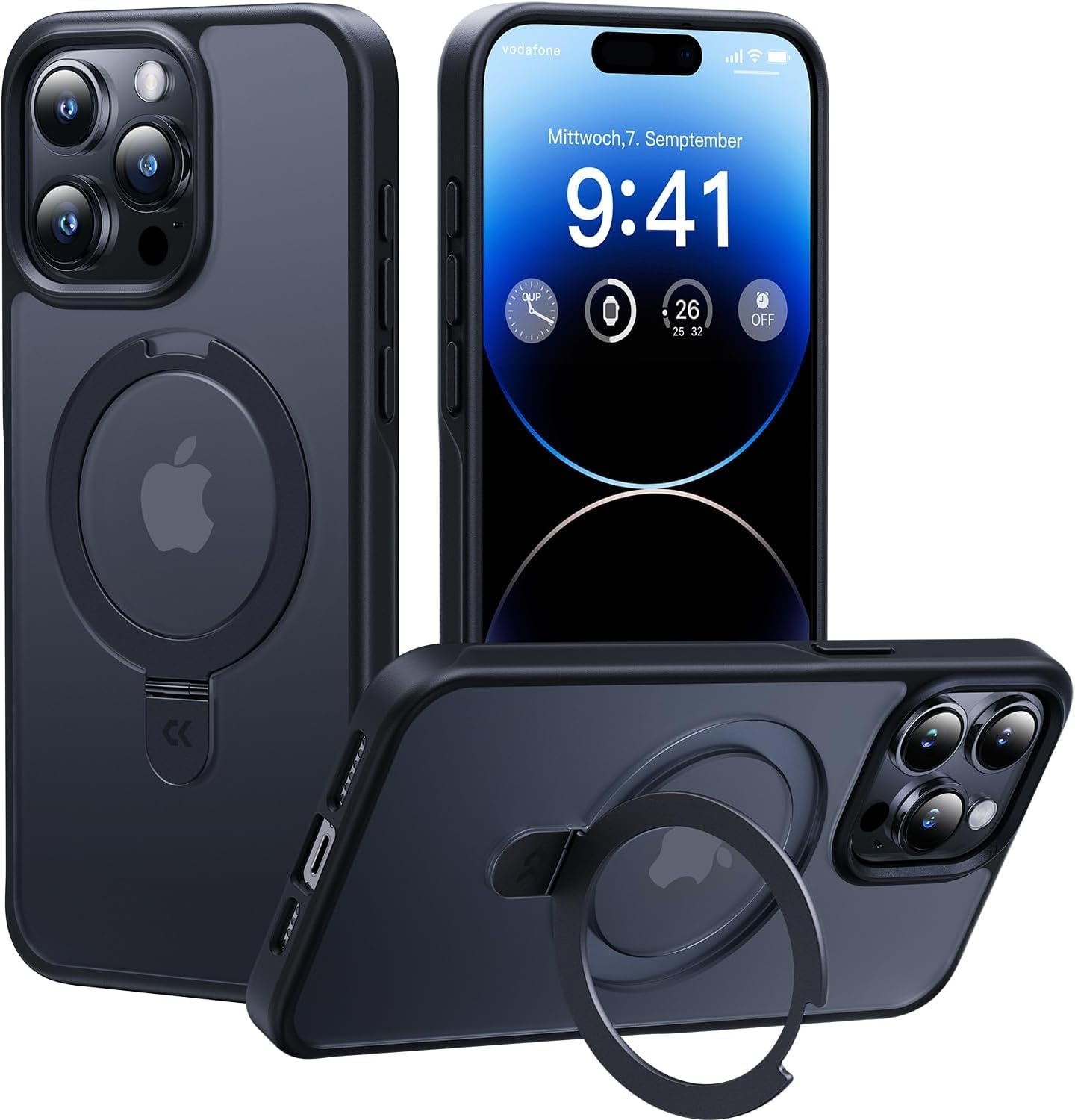 CASEKOO iPhone 14Pro Max 用ケース クリア リング付き 磁石リング付き】CASEKOO iPhone 14 Pro Max ケース : CASEKOO iPhone