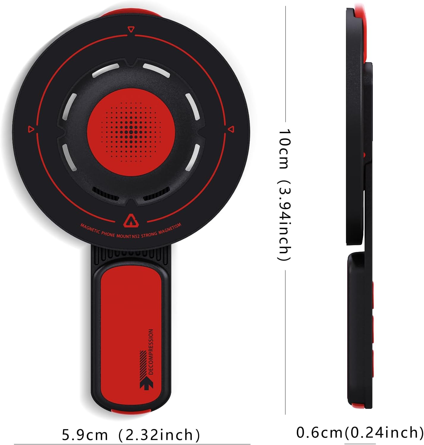 3-in-1 Magnetic Phone Grip Stand with 360° Roration Angle Adjustment, Silicone Finger Ring & Fidget Toy Design, Gym Dual-Sided Magnetic Phone Kickstand for All Phones - Image 7