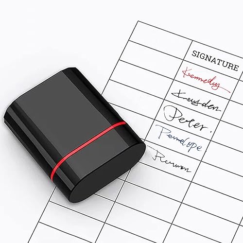 Miniatura 2 de Sello de firma personalizado sello personalizado con tu firma, sello de firma personalizado, ideal para usar en casa y en el trabajo, cuatro estilos