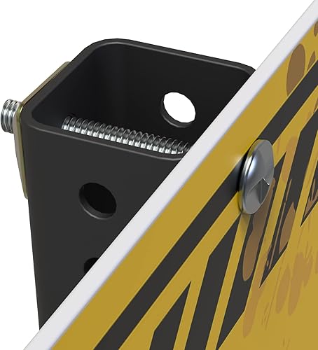 Miniatura 7 de Kit de montaje de poste antirrobo de 8 piezas para poste de canal U, pernos y tuercas de montaje de poste de señal, perno de 2.5 pulgadas