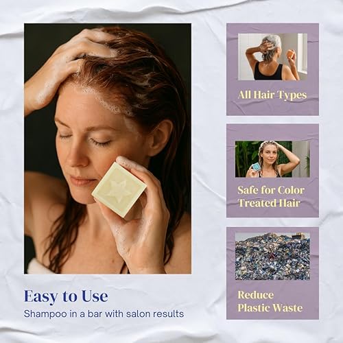 Miniatura 4 de Barra de champú  SANDALWOOD VAINILLA para cabello seco, delicado o teñido  Con aceite de argán y algas marinas  Libre de sulfato, silicona,