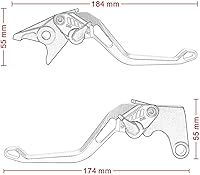 Vista 3 de Para Yamaha YZF R3 R25 MT-25 MT-03 2015 2022 YZFR3 YZFR25 MT25 MT03 MT 03 25 Palancas de embrague de freno ajustables para motocicleta (color plata)