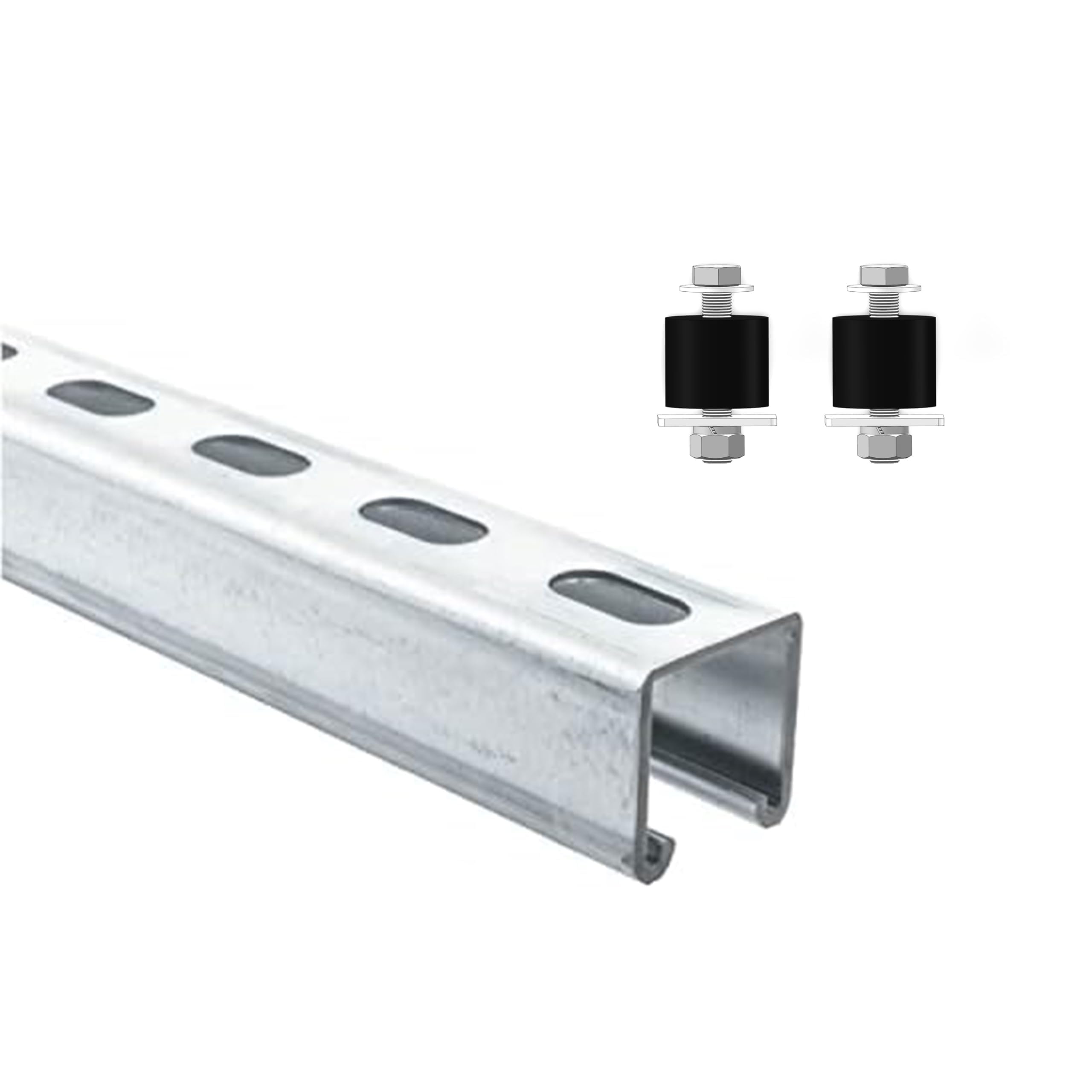 Amazon.com: Strut Channel Trolley Track, 57 in (4.76 ft) 1-5/8