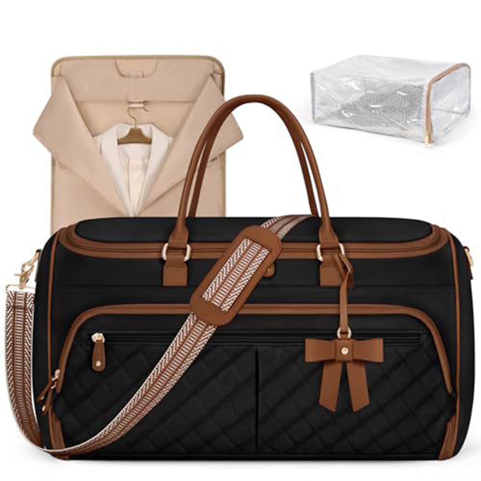 Borsa Per Abiti Da Viaggio Sacca Pieghevole Per Abiti Da Bagaglio | Borsa Per Abiti Da Viaggio E Weekend Per Vestiti E Abiti E Scarpe E Business E Matrimonio E Pernottamento E Uomini E Donne E