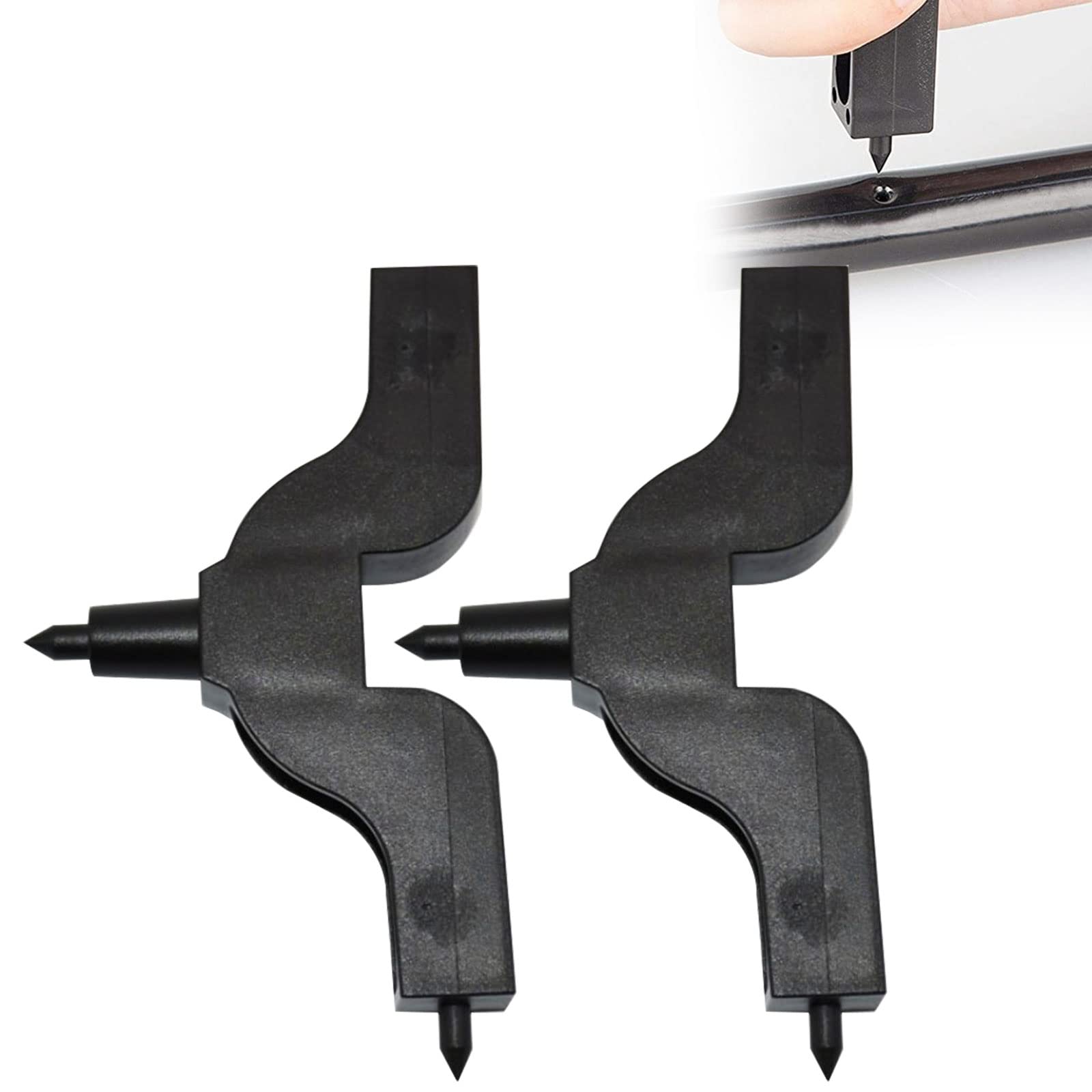 Rakiuty Sacabocados Riego por Goteo, Herramienta Perforadora de Manguera 3-4 mm, Mini Perforadoras Tuberías Agua, Tubos Cabeza Toro, para mangueras de riego de Jardines, 2 Piezas